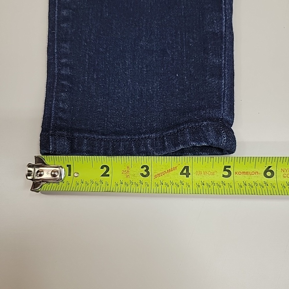 Ann Taylor Factory Petite Women's Jeans Size 12P Dark Wash Straight Slim Stretch - Picture 8 of 13